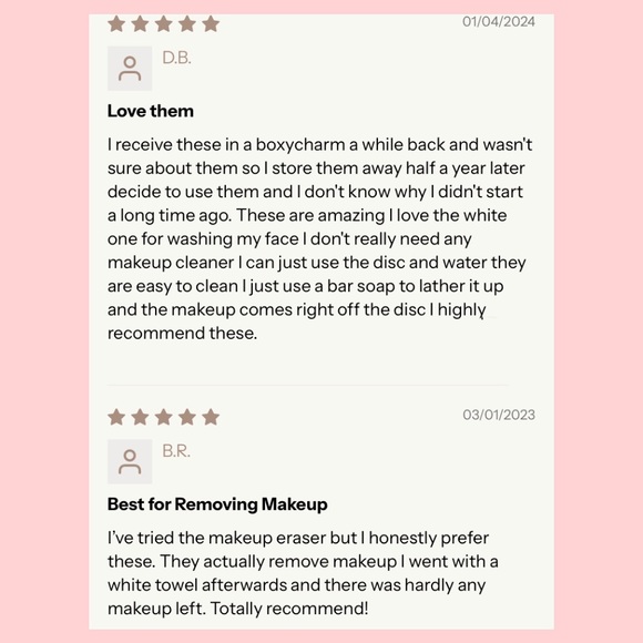 LARUCE Face Disks Reusable Makeup Remover Pads Set of 3 in Case *BNIP - Picture 11 of 13